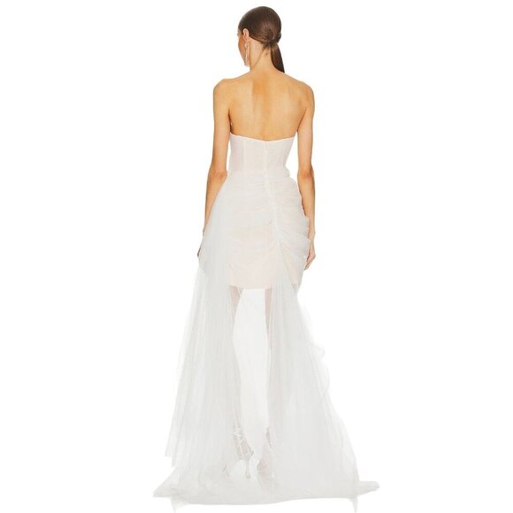 The Bar Cleo Gown in Blanc 4 New Womens Wedding Maxi Dress - Picture 2 of 15